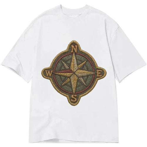 Compass rose with cardinal directions - explorer symbol - Classic T-shirt