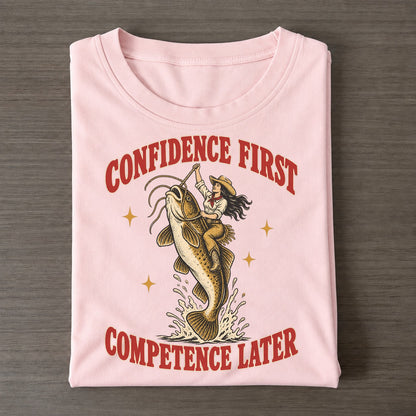 Competence Later Unhinged Affirmations Classic T-shirt – Pink