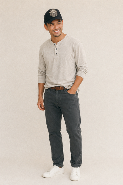 Cooking Chef Hat Toque Blanche With Crossed Spoons In Classic T-shirt – studio model photo