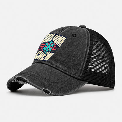 Cool Down Crew 90S Running Clubs Washed Trucker Hat – Black