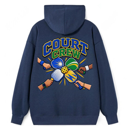 Court Crew Pickleball Life Classic Pullover Hoodie – Navy