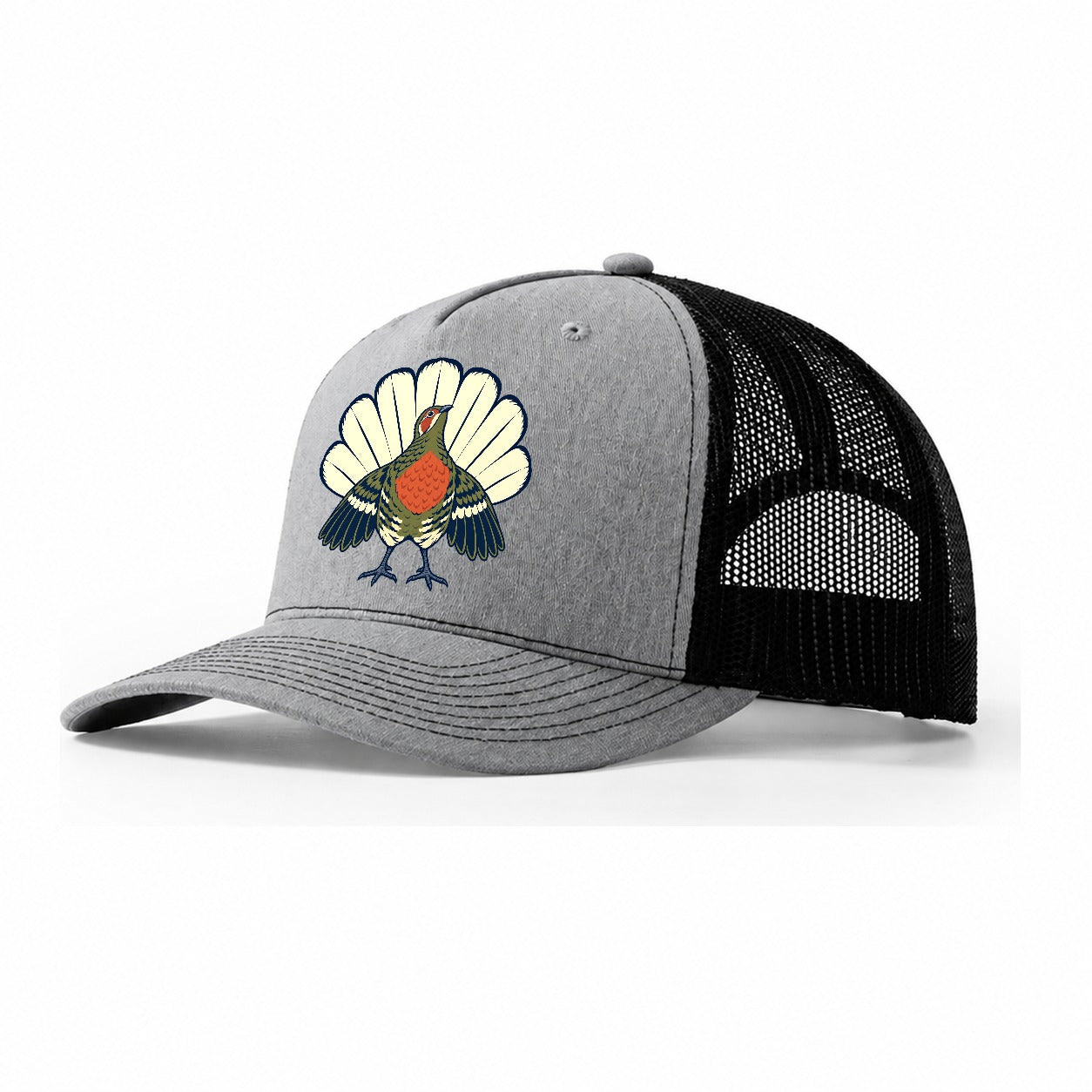 Courtship Display Study Birdwatching Trucker Hat – Sport Grey Black