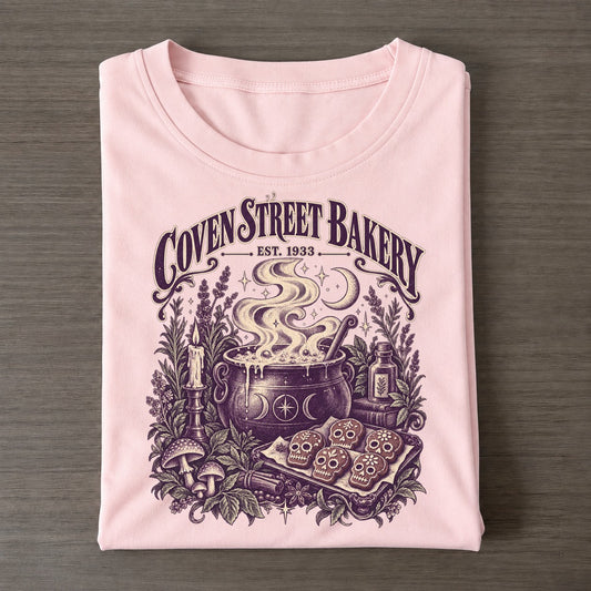 Coven Street Bakery Midnight Haunt Classic T-shirt – Pink