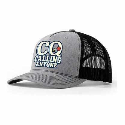 Cq Calling Anyone Amateur Radio Trucker Hat – Sport Grey Black
