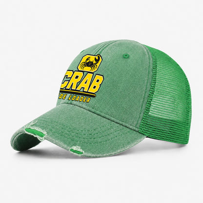 Crab Side Loader Heavy Duty Washed Trucker Hat – Ink Green