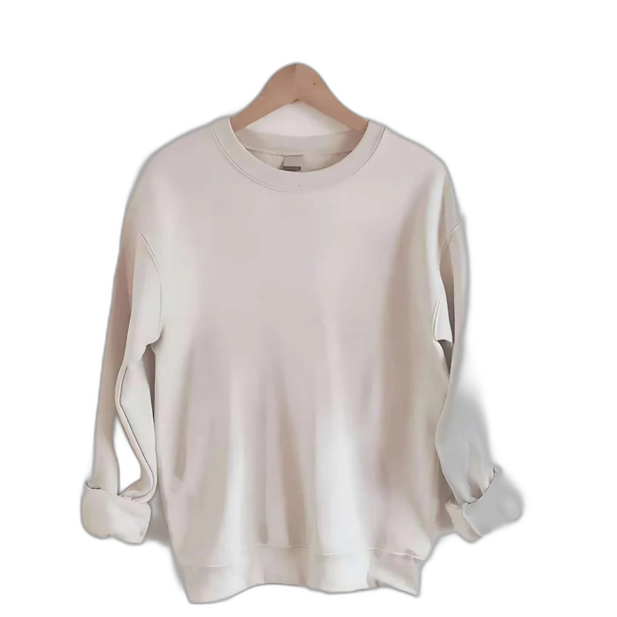 Pandaize crewneck sweatshirt — garment cutout