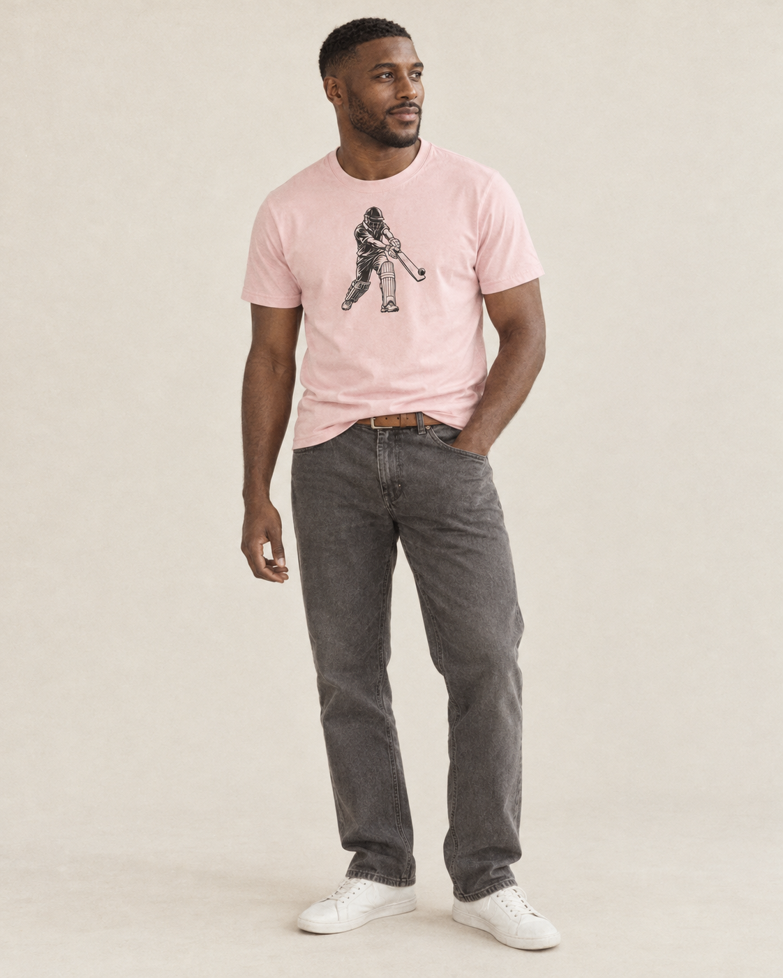 Cricket Batter Cover Drive Global Sports Ink Figures Classic T Shirt 287Fbfae – studio model photo