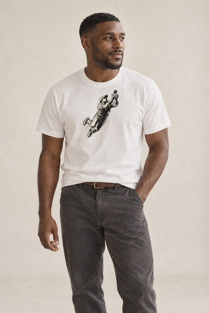 Cricket Diving Slip Catch Global Sports Ink Figures Classic T Shirt 1F88B1D0 – studio model photo