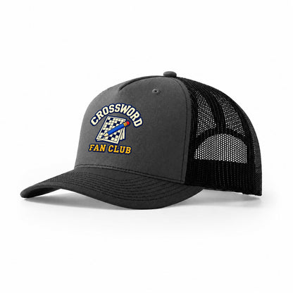 Crossword Fan Club Trucker Hat – Dark Grey Black
