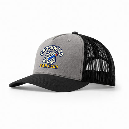 Crossword Fan Club Trucker Hat – Grey Black