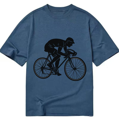Cyclist sprinting in racing position - Classic T-shirt – Twilight