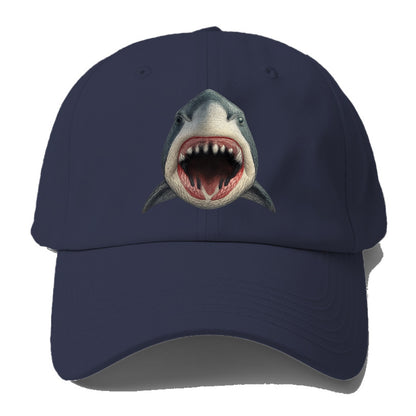 stylized shark maw ready to bite Hat