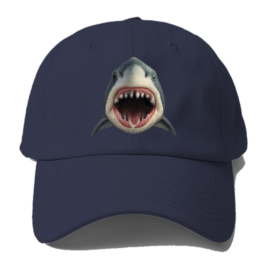 stylized shark maw ready to bite Hat