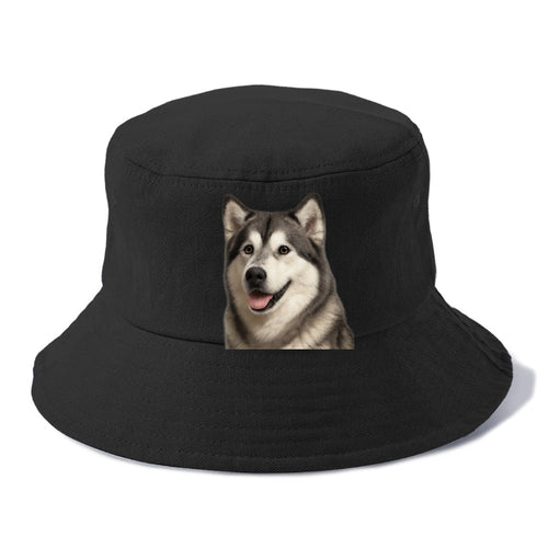 Alaskan Malamute Portrait Design Bucket Hat