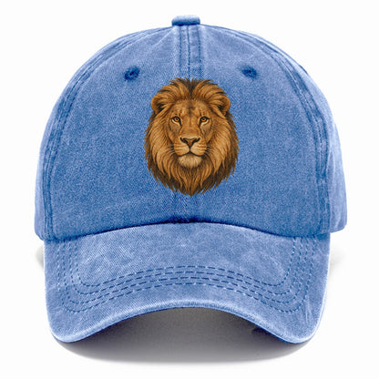 detailed lion head portrait Hat
