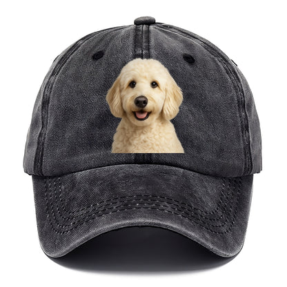 english cream doodle portrait design Hat