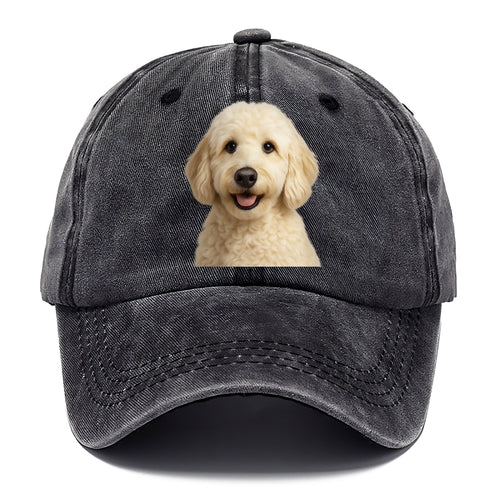 English Cream Doodle Portrait Design Classic Cap
