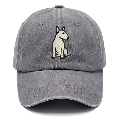Miniature Bull Terrier White Pose Hat