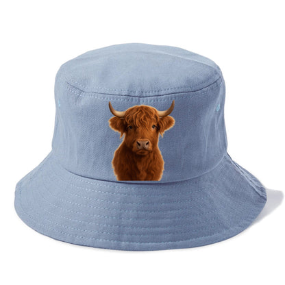highland cow portrait design Hat