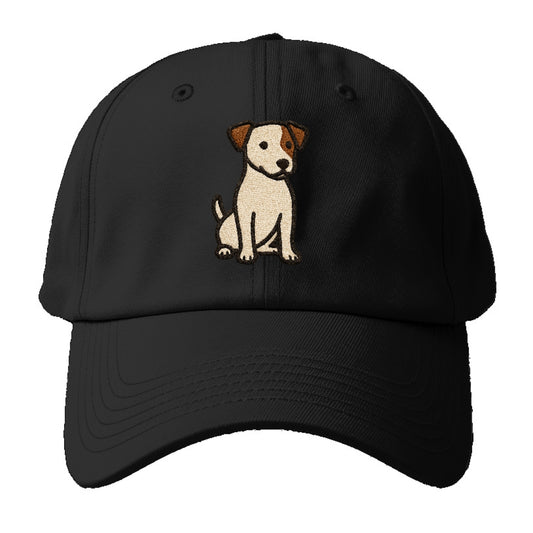 Jack Russell Terrier White With Brown Patches Pose Hat