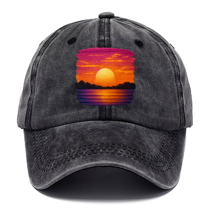 serene sunset hues Hat