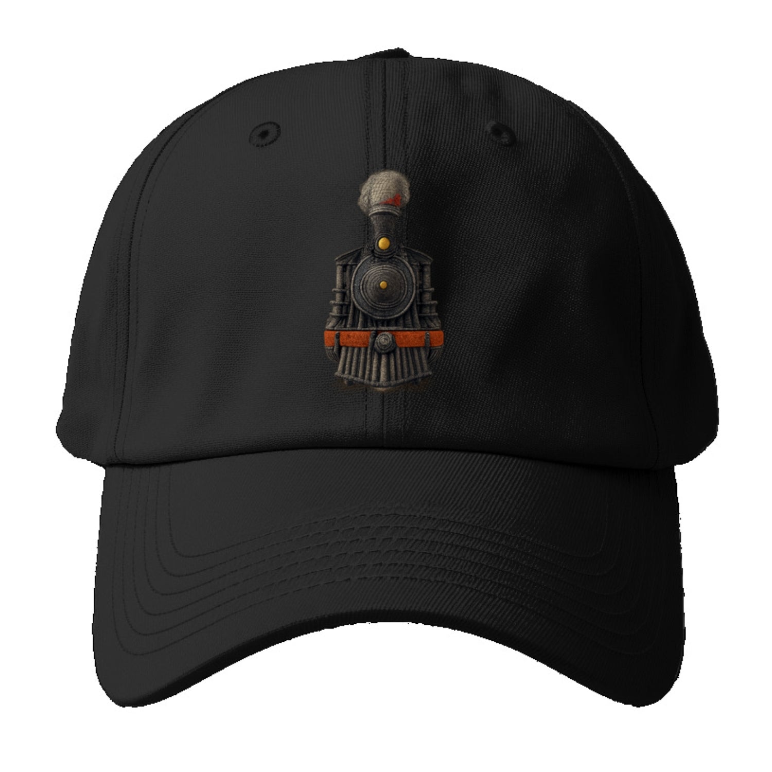 steam engine textured train illustration Hat