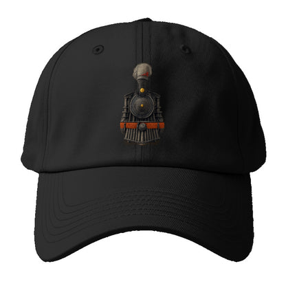 steam engine textured train illustration Hat