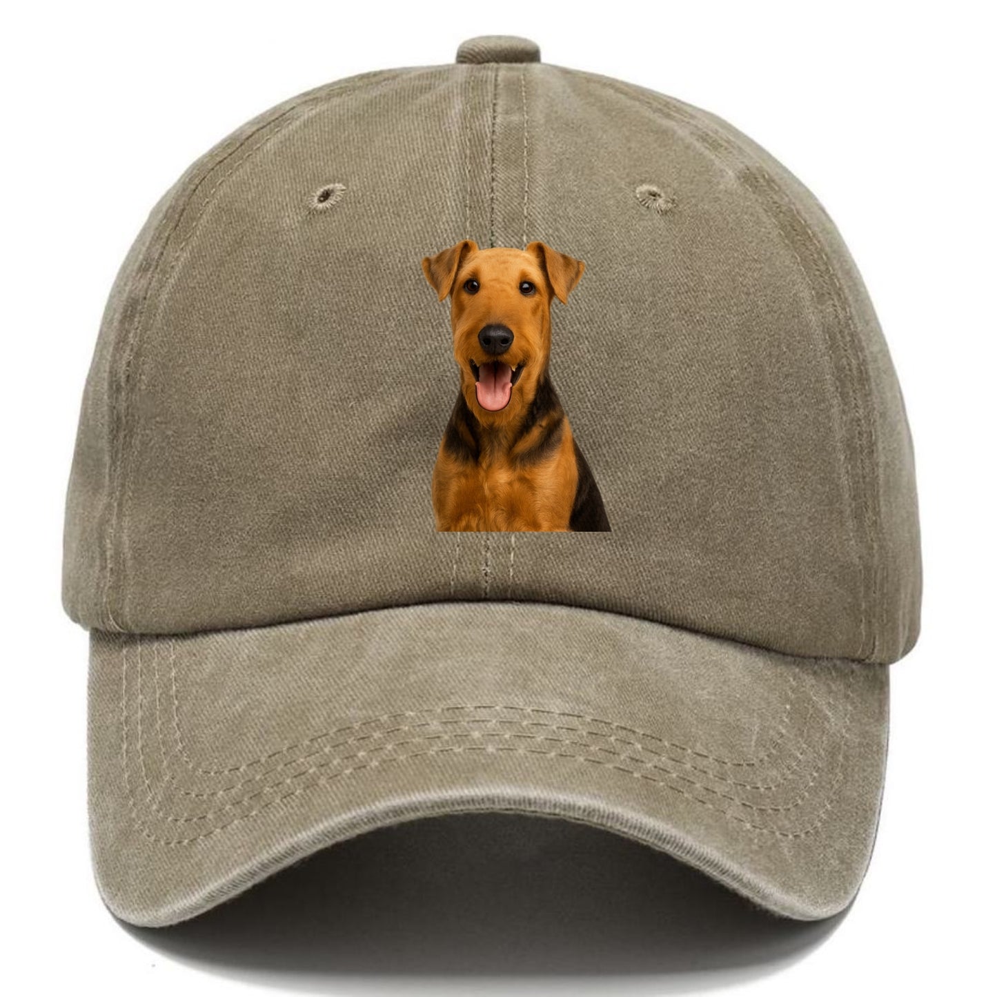 airedale terrier portrait design Hat