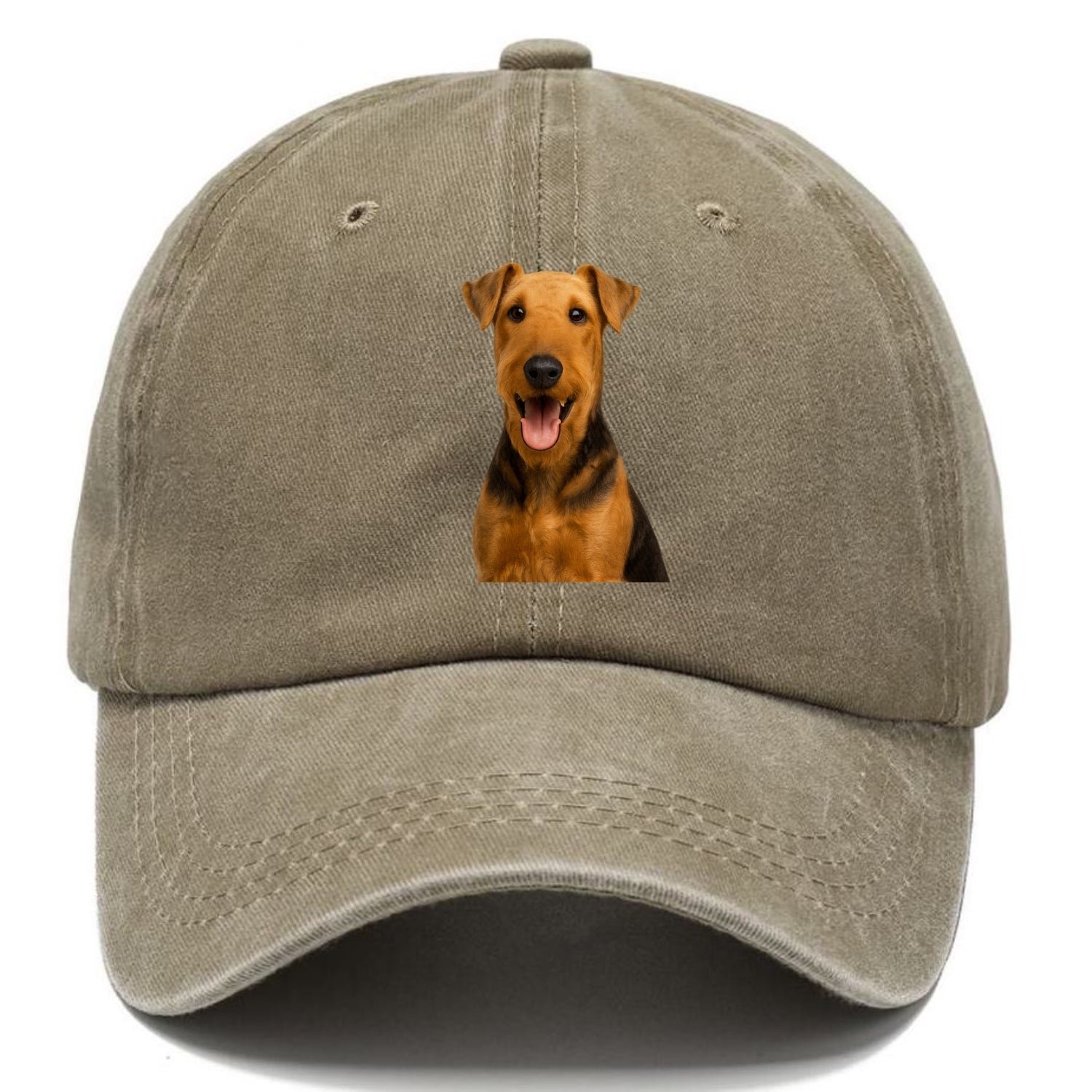 airedale terrier portrait design Hat