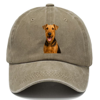 airedale terrier portrait design Hat
