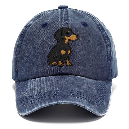dachshund-black-and-tan-loyal-companion Hat