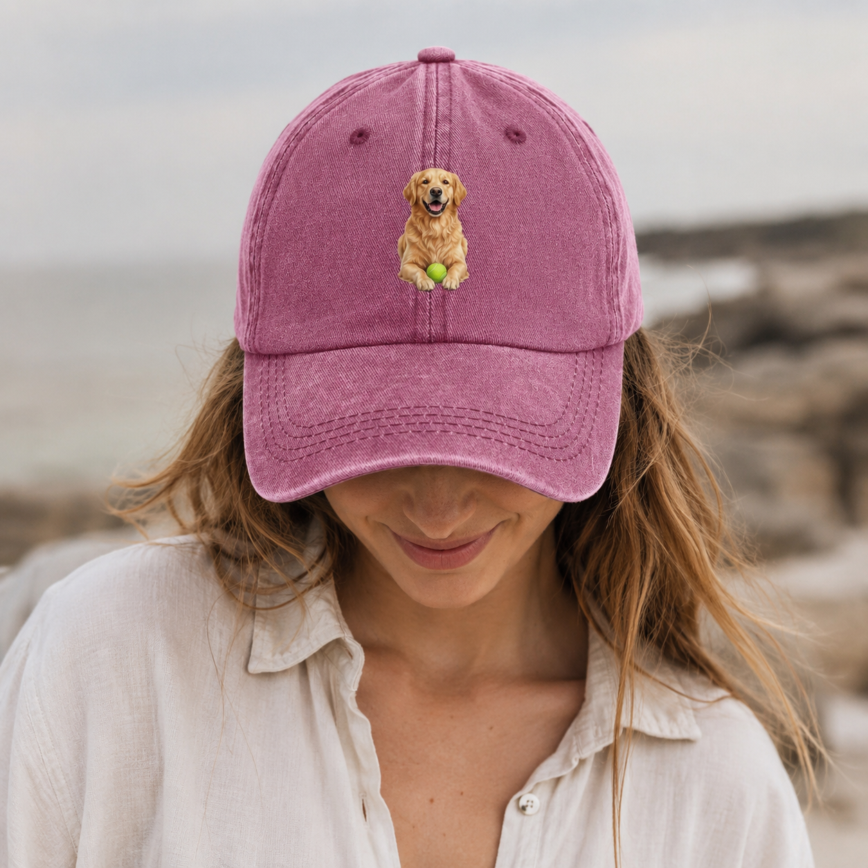 Golden Retriever Tennis Classic Cap – editorial product image