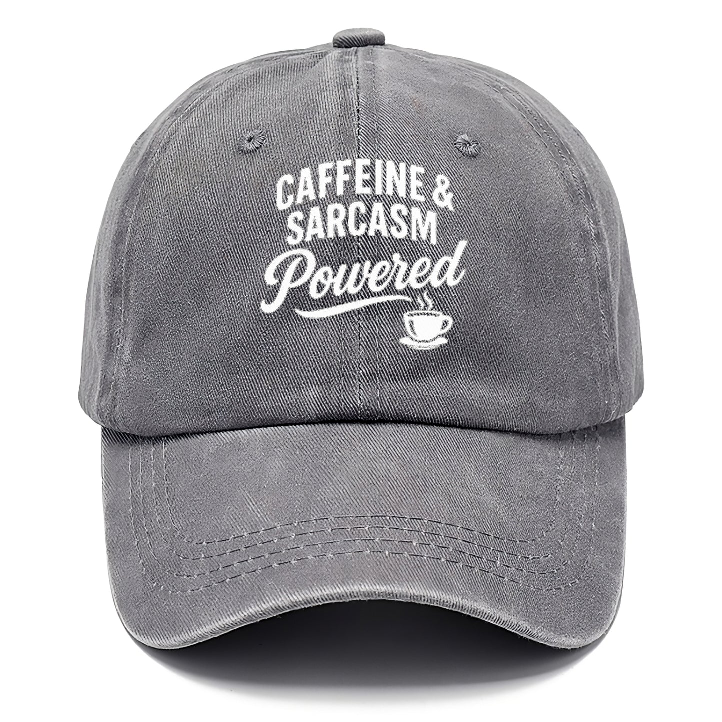 caffeine and sarcasm powered design Hat