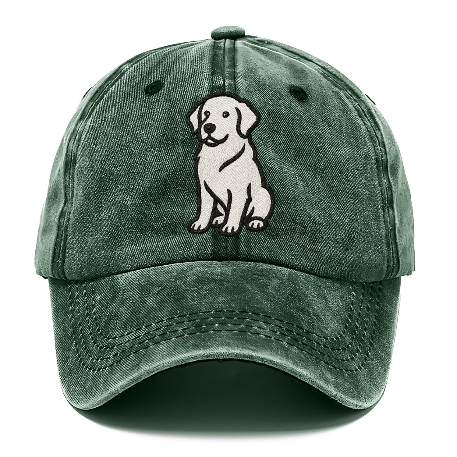 golden-retriever-curious-charm Hat