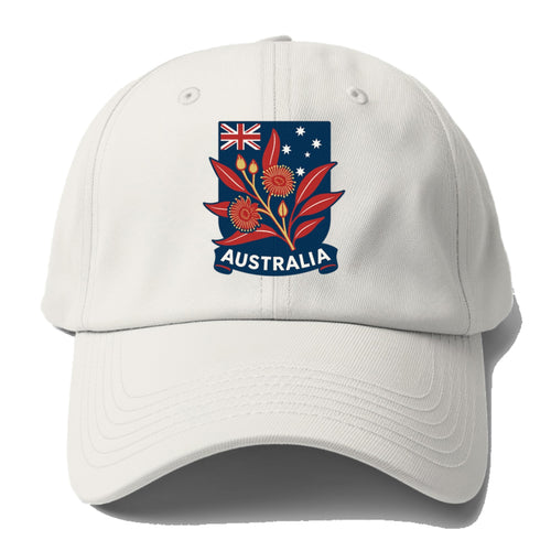 Australian Floral Patriotic Baseball Cap