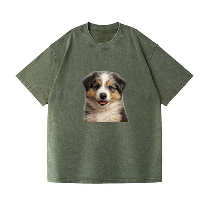 australian shepherd puppy portrait design Hat