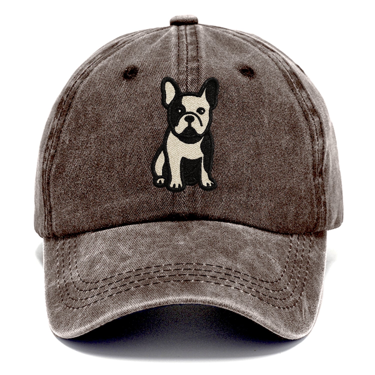 French Bulldog Black And White Tuxedo Pose Hat