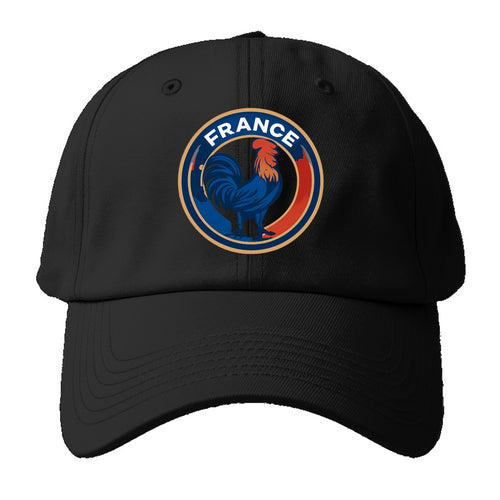 French Rooster Heritage Baseball Cap For Big Heads