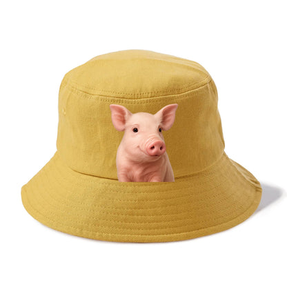 pig portrait design Hat