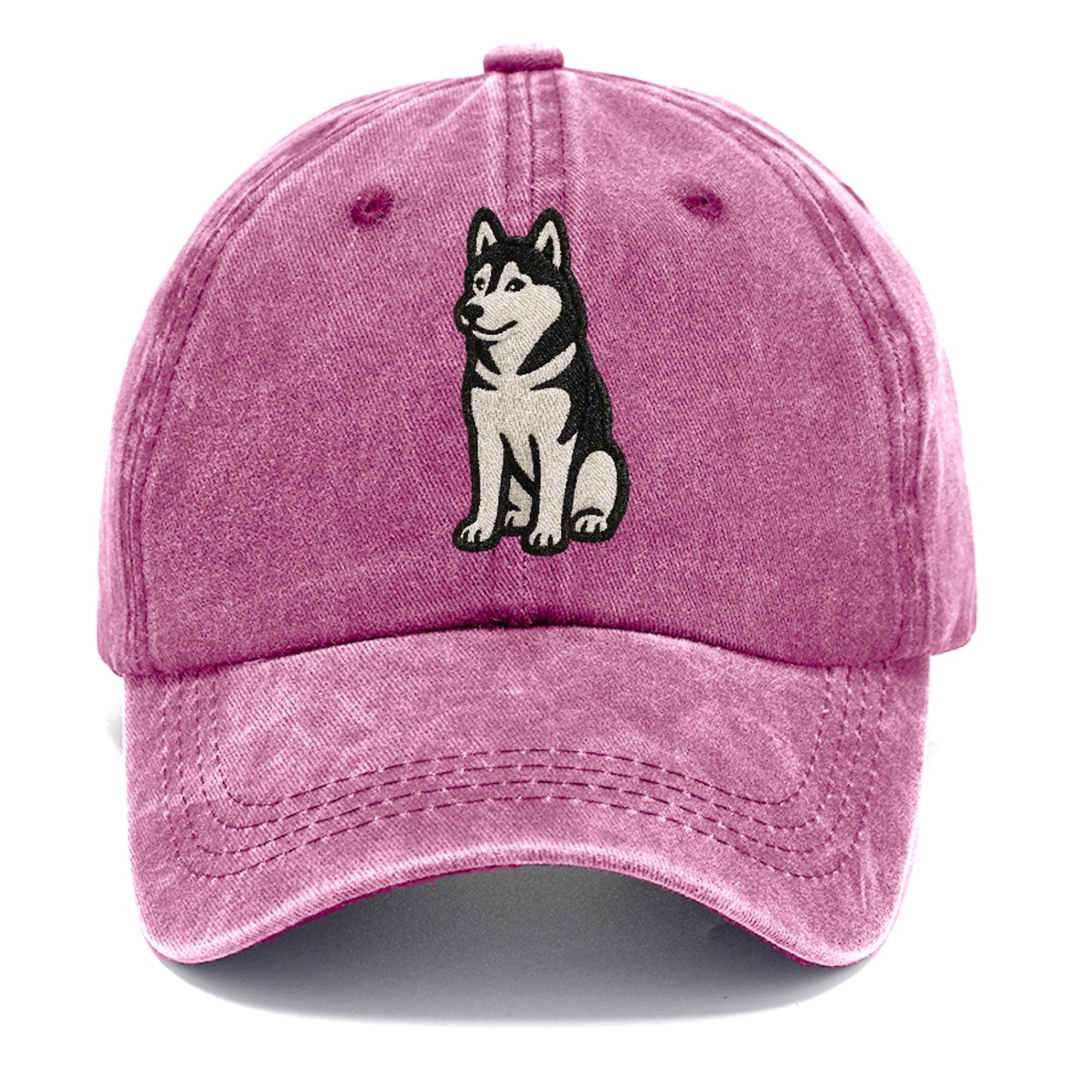 siberian-husky-black-white-loyal-spirit Hat