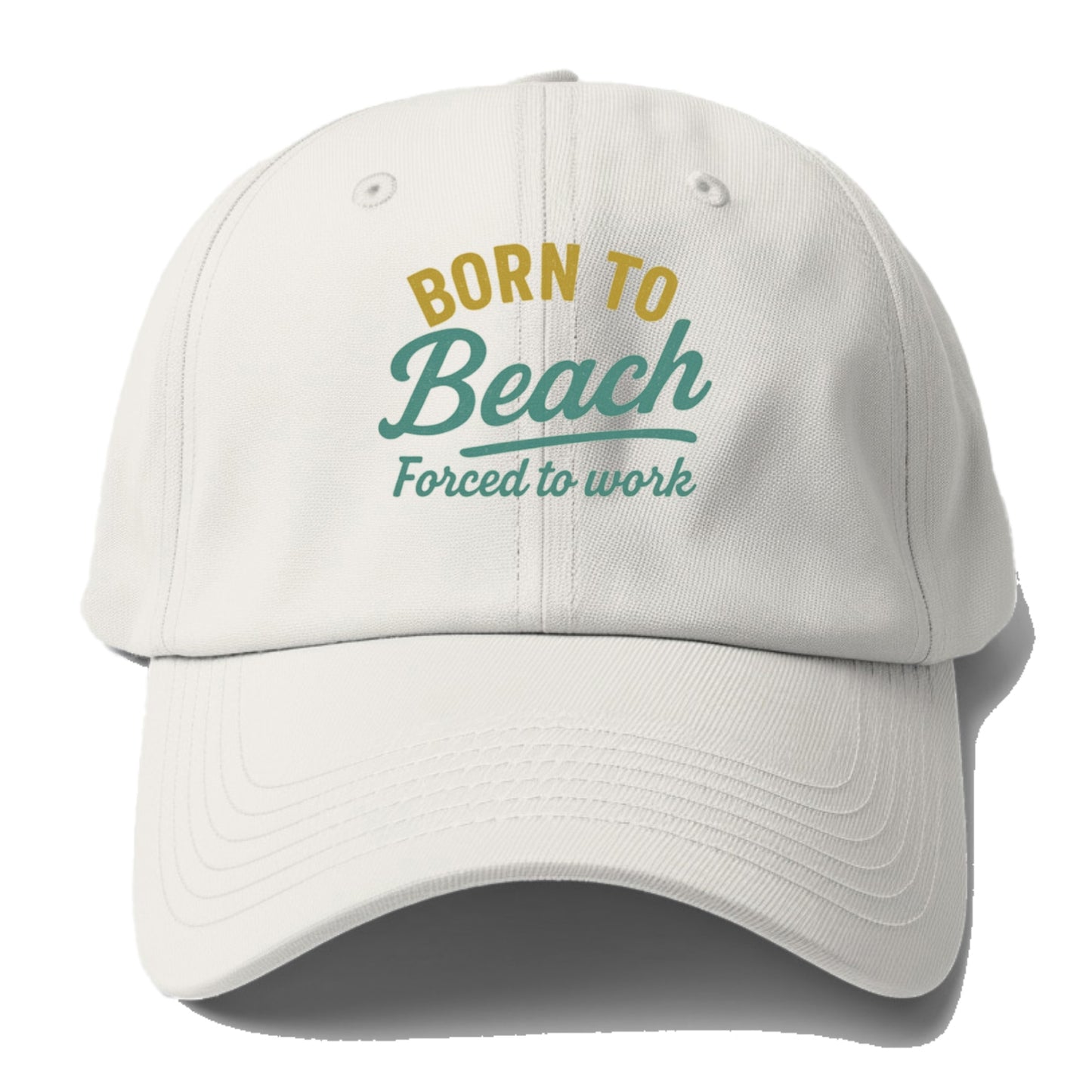 born to beach work Hat