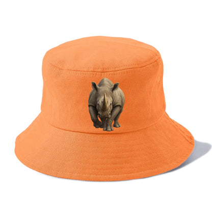 majestic rhino frontal portrait Hat
