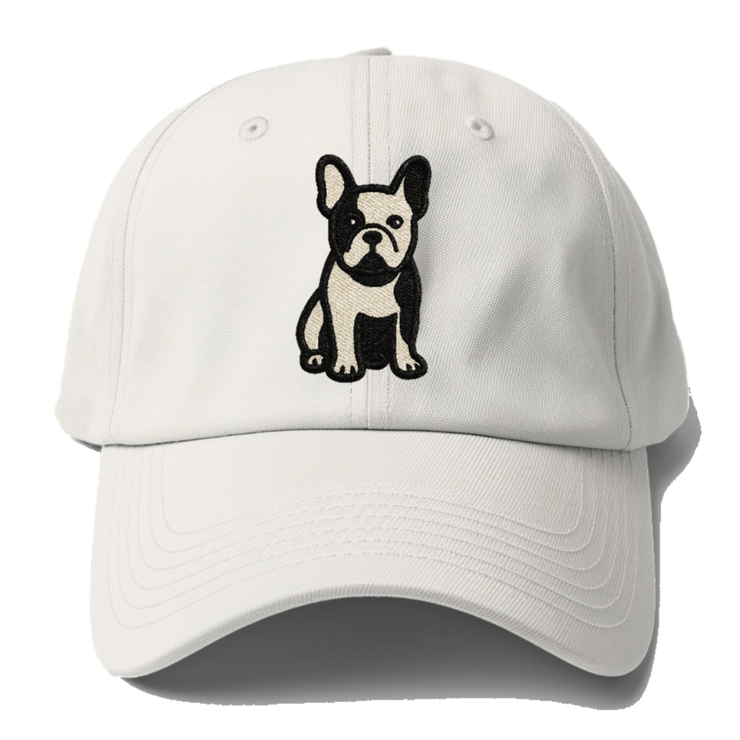 French Bulldog Black And White Tuxedo Pose Hat