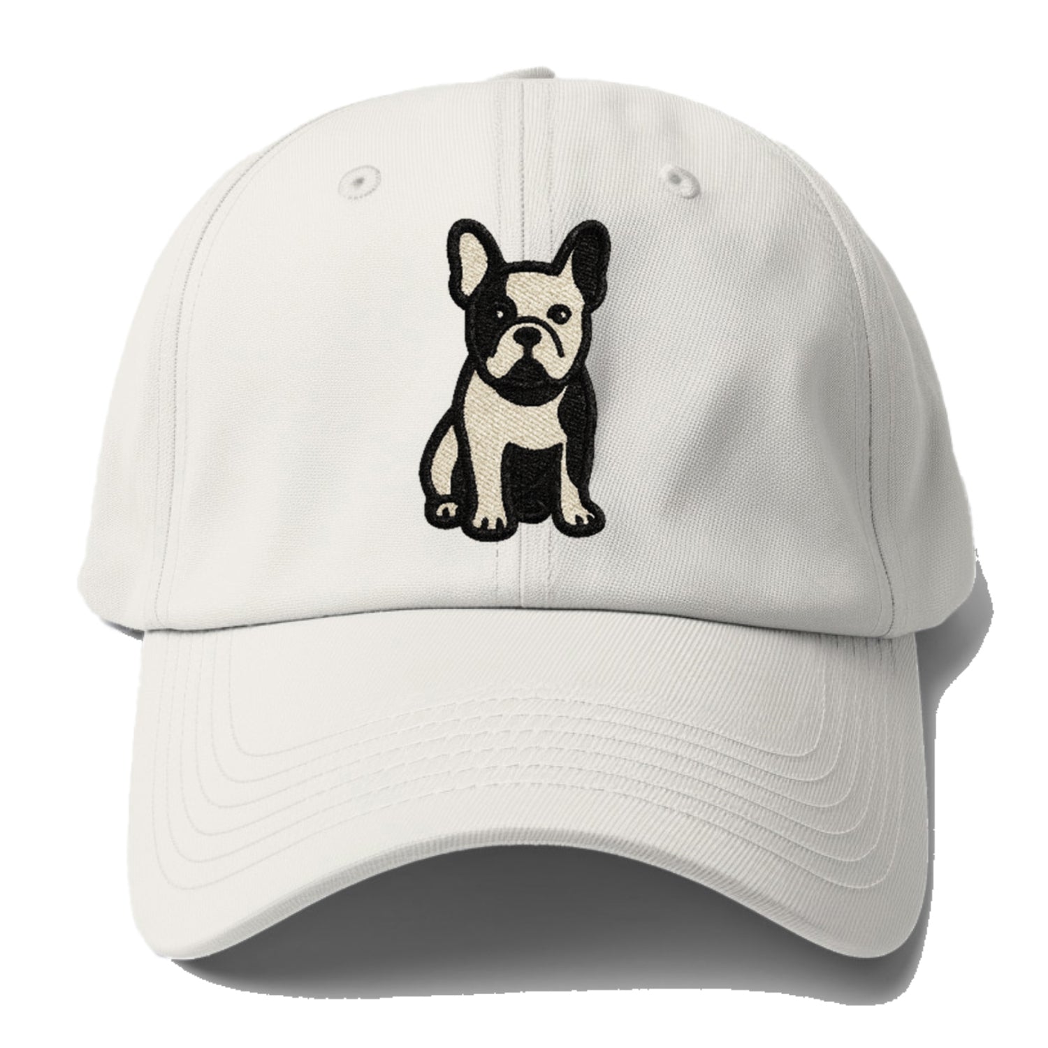 French Bulldog Black And White Tuxedo Pose Hat