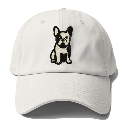 French Bulldog Black And White Tuxedo Pose Hat