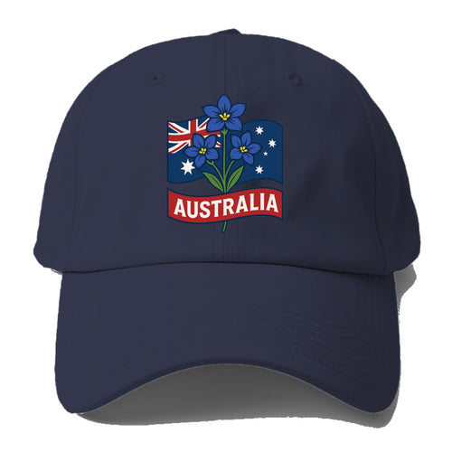 Australian Floral Pride Baseball Cap For Big Heads