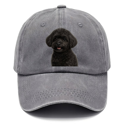 black maltipoo portrait design Hat