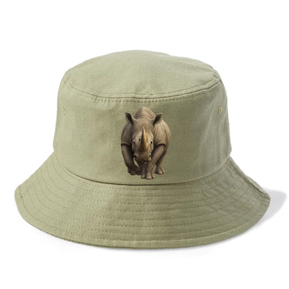 majestic rhino frontal portrait Hat