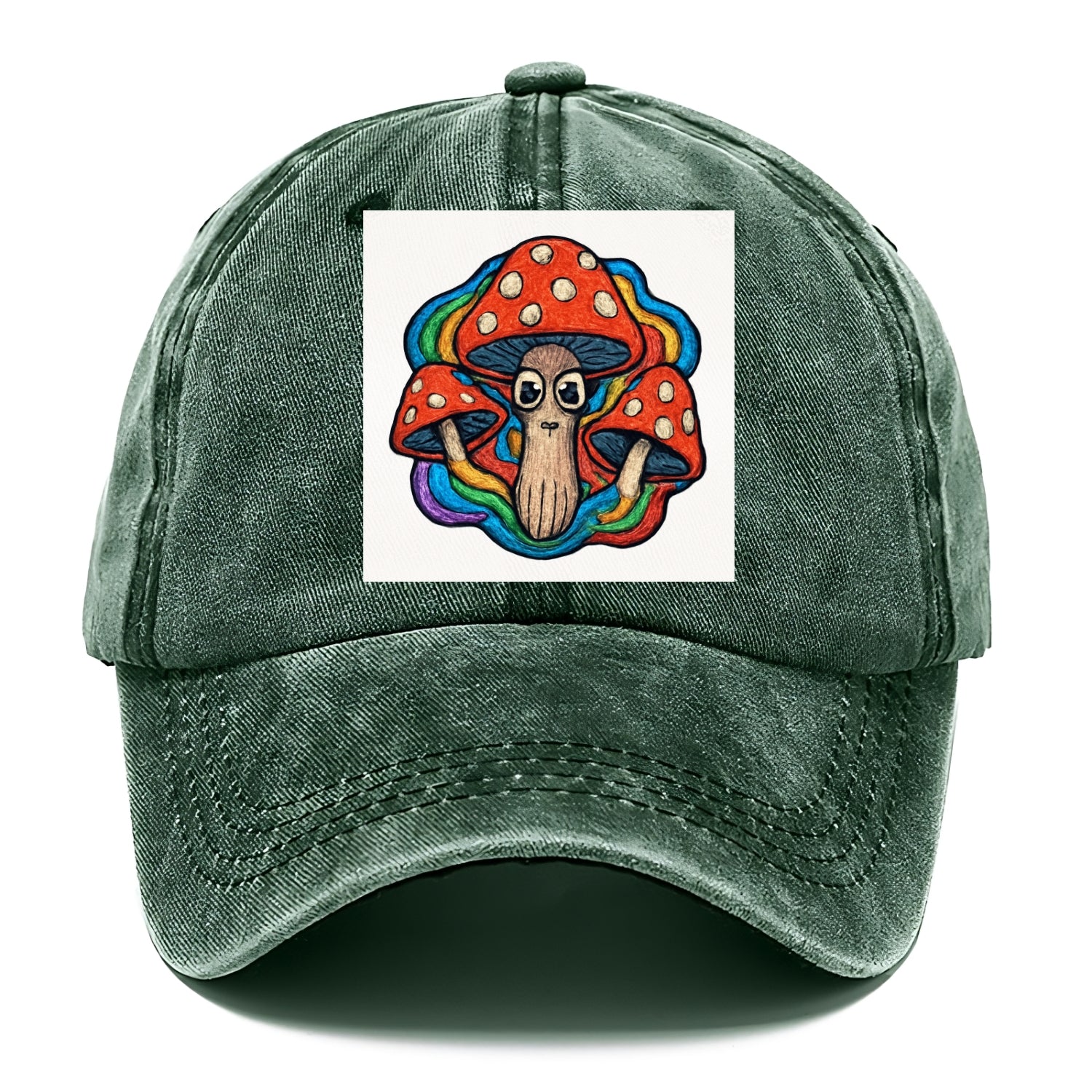 trippy mushrooms with psychedelic aura Hat