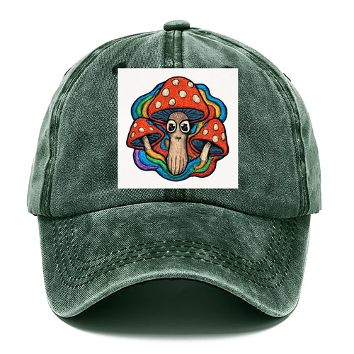 Trippy Mushrooms With Psychedelic Aura Classic Cap